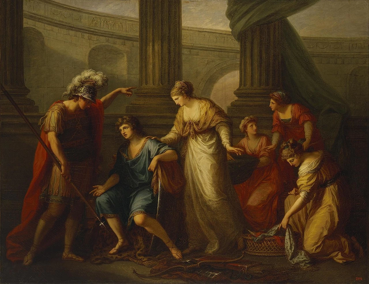 Angelika Kauffmann - Ettore rimprovera Paride, Hermitage Museum, San Pietroburgo